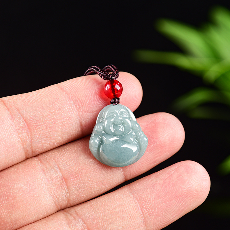 Myanmar Jadeit Guanyin Buddha  – Vintage Necklace Bewertung und Preis