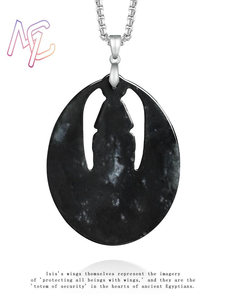 Myanmar Jadeit Isis Anhänger H – Vintage Necklace Bewertung und Preis
