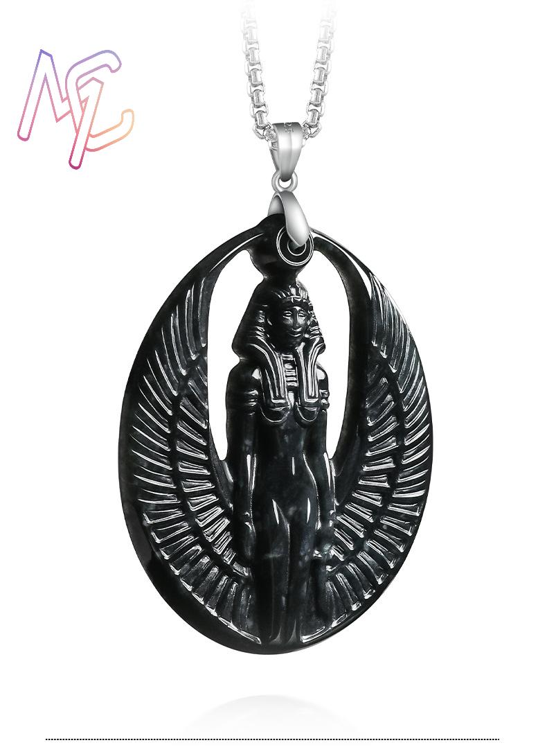Myanmar Jadeit Isis Anhänger H – Vintage Necklace Bewertung und Preis
