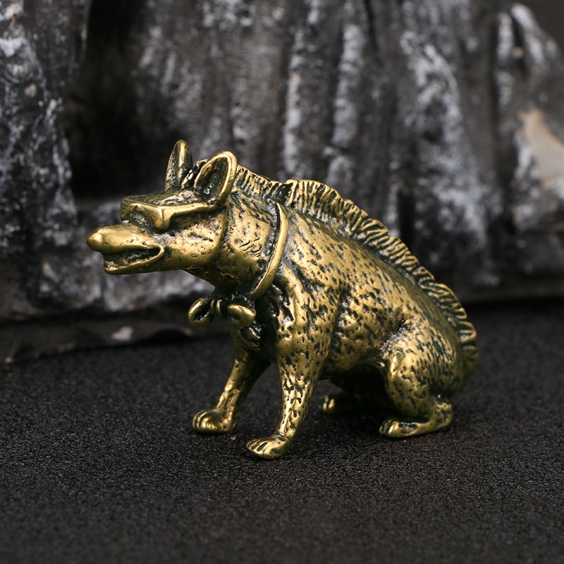 Messing Hyaenidae mit Augen St – Vintage Collectible Accessories Bewertung und Preis
