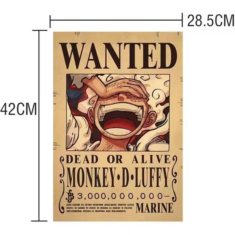Anime One Piece Wanted-Plakate – Vintage Collectibles Toys Bewertung und Preis