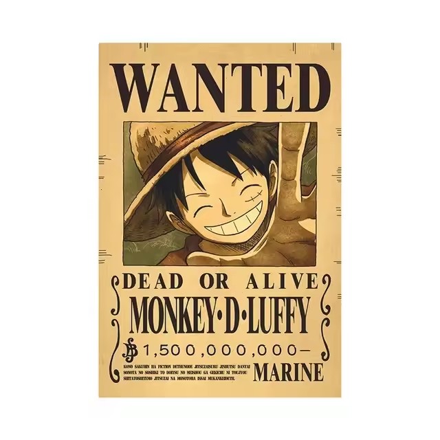 Anime One Piece Wanted-Plakate – Vintage Collectibles Toys Bewertung und Preis