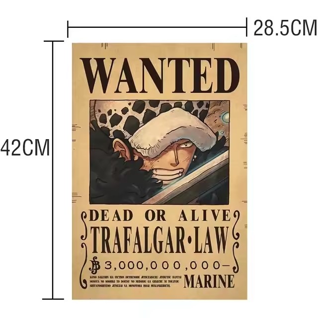 Anime One Piece Wanted-Plakate – Vintage Collectibles Toys Bewertung und Preis