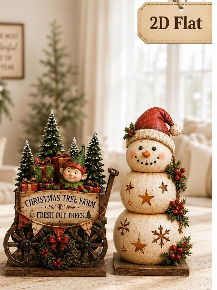 6/3-teiliges Set, zufällige Au – Vintage Collectible Santa Bewertung und Preis