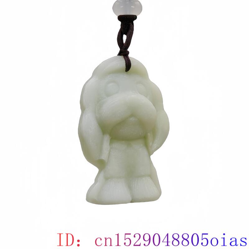 Natürliche echte Jade Hund Anh – Vintage Necklace Bewertung und Preis